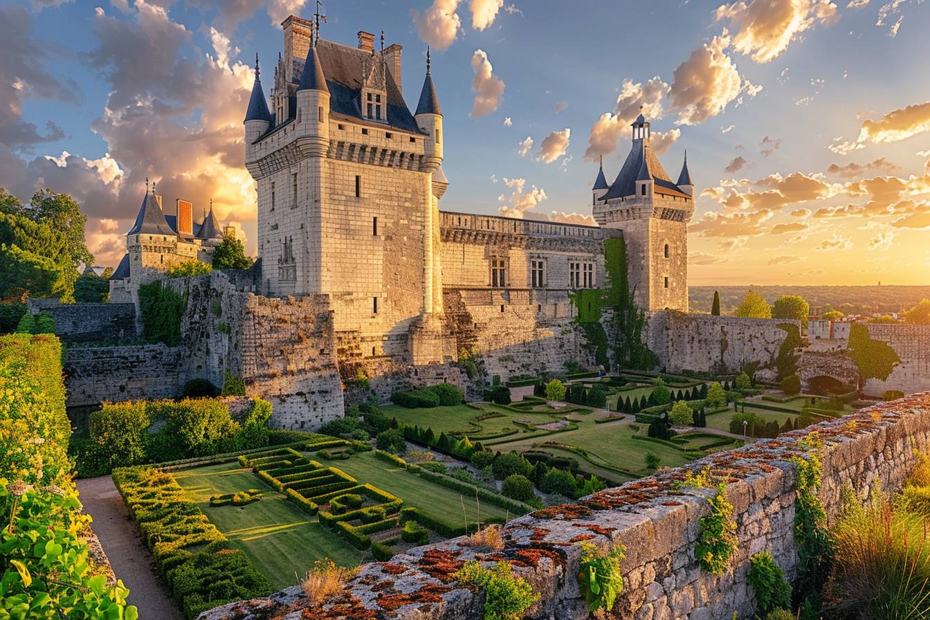 Family outing in the Loire Valley Family exploring the Loire Valley together